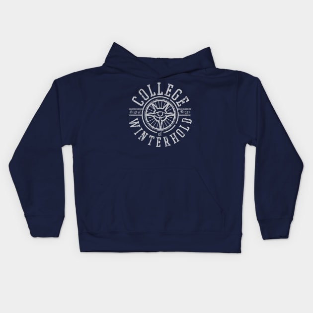 College of Winterhold Kids Hoodie by MindsparkCreative